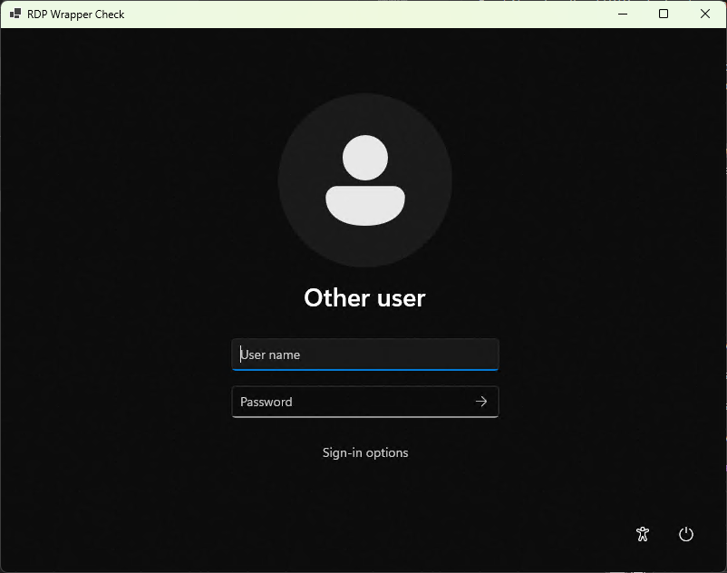RDPCheck showing Supported